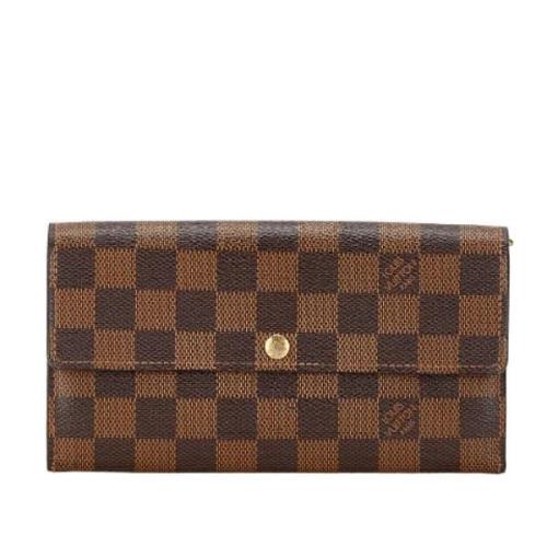 Pre-owned Canvas wallets Louis Vuitton Vintage , Brown , Dames