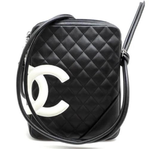 Pre-owned Leather chanel-bags Chanel Vintage , Black , Dames