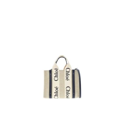 Woody Kleine Tote Tas Chloé , Beige , Dames