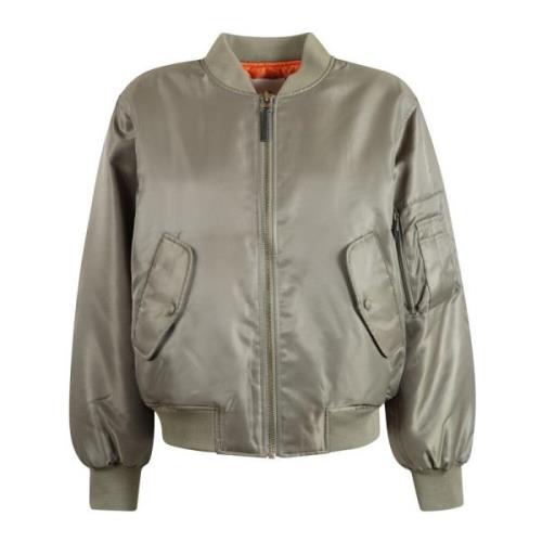 Army Green Bomber Jack Anine Bing , Green , Dames