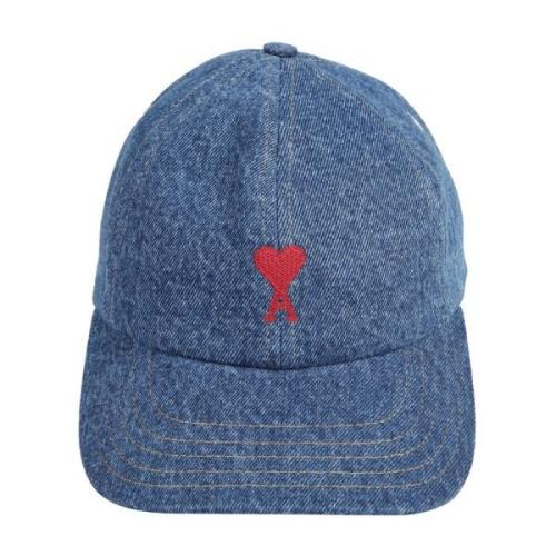 Stijlvolle Cap voor een Trendy Look Ami Paris , Blue , Heren