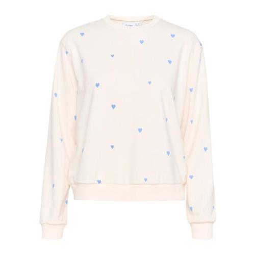 Ice Provence Harts Sweatshirt Saint Tropez , Beige , Dames