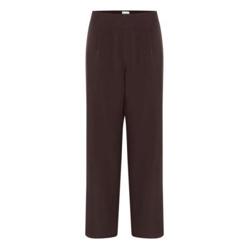 Wijde Pijp Donker Eiken Broek Saint Tropez , Brown , Dames