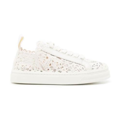 Witte Veterschoenen Chloé , White , Dames