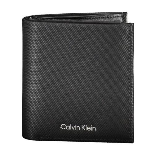 Heren Portemonnee Zwart Rfid Blokkering Logo Calvin Klein , Black , He...