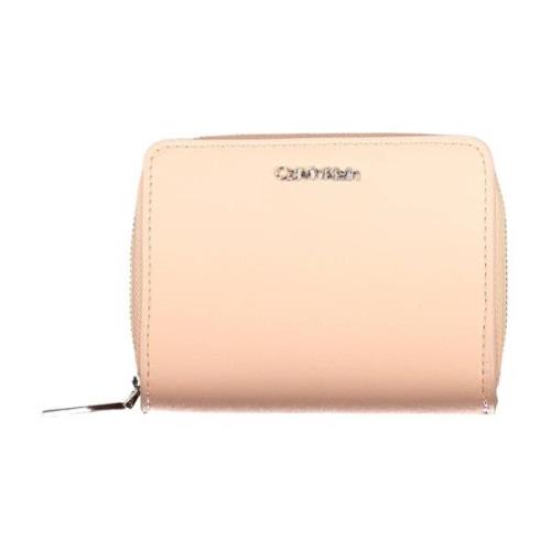 Roze Damesportemonnee Rfid Kaart Munt Calvin Klein , Pink , Dames