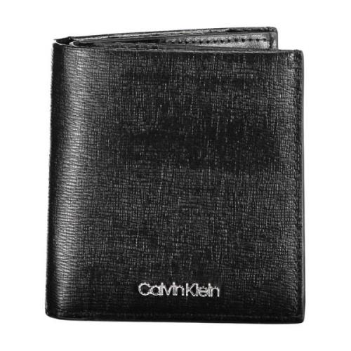 Heren Portemonnee Zwart Rfid Bescherming Calvin Klein , Black , Heren