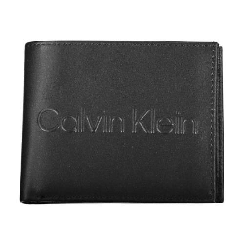 Heren Portemonnee Zwart Rfid Bescherming Calvin Klein , Black , Heren