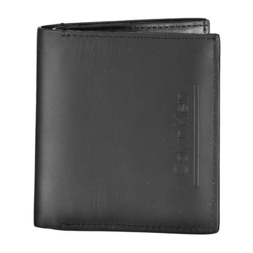 Heren Portemonnee Zwart Rfid Bescherming Calvin Klein , Black , Heren