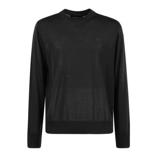 Stijlvolle Pullover Sweater voor Mannen Dsquared2 , Blue , Heren