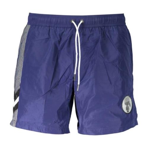 Blauwe Beachwear Boxershorts met Contrastdetails Karl Lagerfeld , Blue...