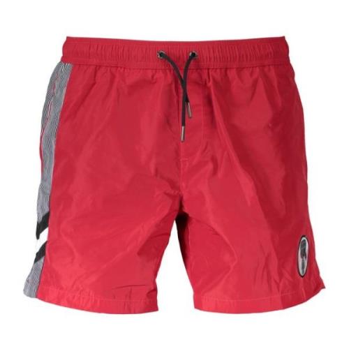 Rode Zwemshorts Strandmode Heren Karl Lagerfeld , Red , Heren