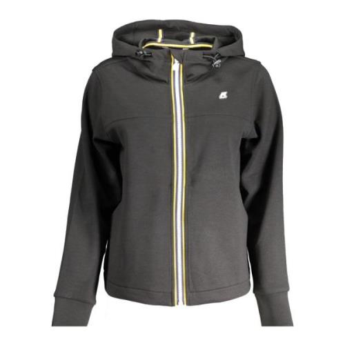 Zwarte Zip Hoodie Vrouwen Stijlvol K-Way , Black , Dames