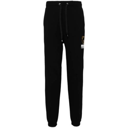 Katoenmix Broek Moschino , Black , Heren