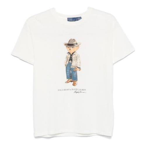 Witte Polo Bear T-shirts en Polos Polo Ralph Lauren , White , Dames