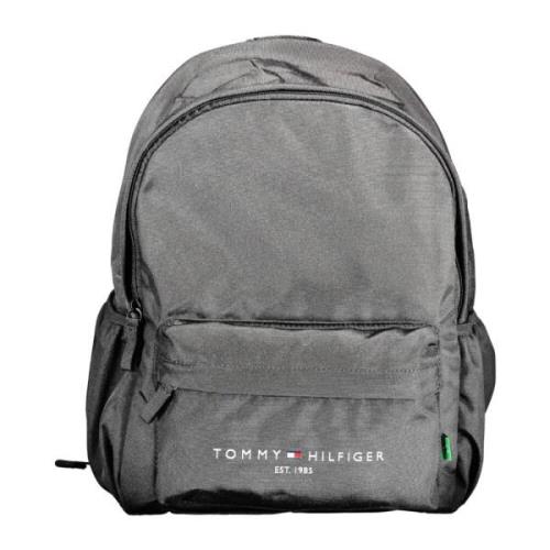 Zwarte Rugzak met Verstelbare Banden Tommy Hilfiger , Black , Heren