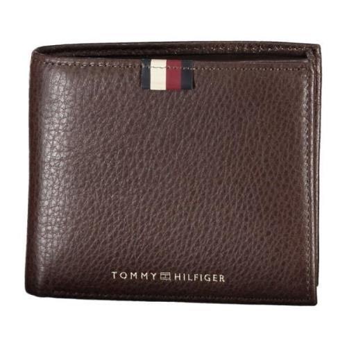 Heren Bruine Portemonnee met Muntvak Tommy Hilfiger , Brown , Heren