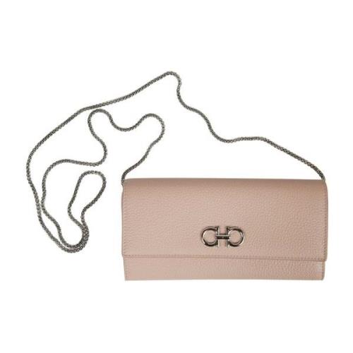 Stijlvolle Chain Wallet Salvatore Ferragamo , Pink , Dames