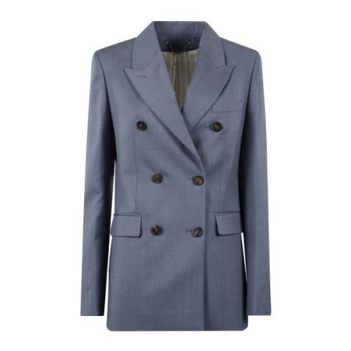 Dubbelbreasted blazer licht maatwerk Golden Goose , Blue , Dames