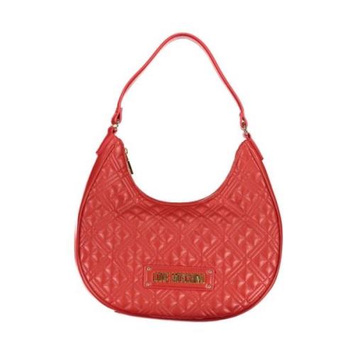 Rode Polyethyleen Schoudertas Love Moschino , Red , Dames