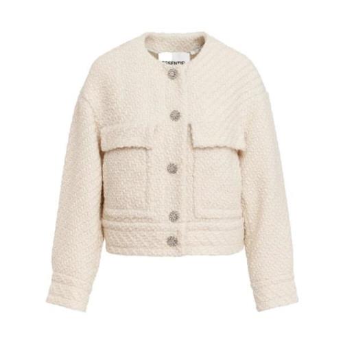 Off White Gouveau Jas Essentiel Antwerp , Beige , Dames