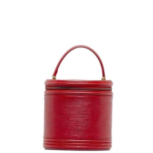 Pre-owned Leather handbags Louis Vuitton Vintage , Red , Dames