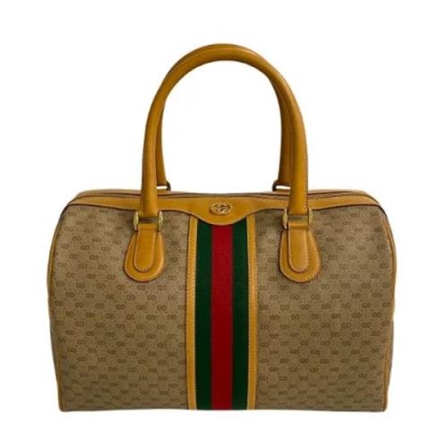 Pre-owned Canvas gucci-bags Gucci Vintage , Brown , Dames