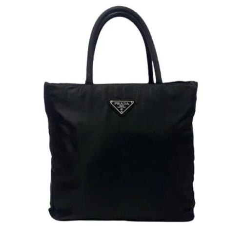 Pre-owned Canvas prada-bags Prada Vintage , Black , Dames