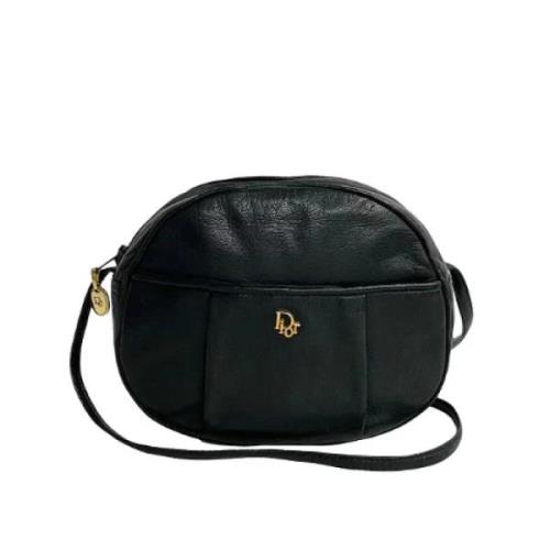 Pre-owned Leather crossbody-bags Dior Vintage , Black , Dames