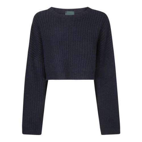 Korte Pullover Sweater Jejia , Blue , Dames