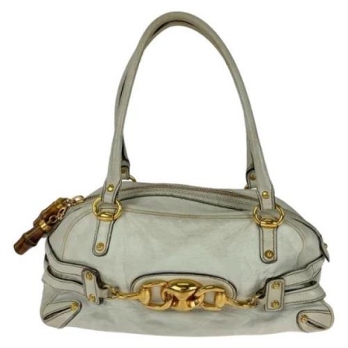 Pre-owned Leather gucci-bags Gucci Vintage , White , Dames