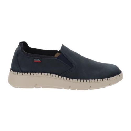 Leren Heren Loafers Stijlvol Comfort Callaghan , Blue , Heren