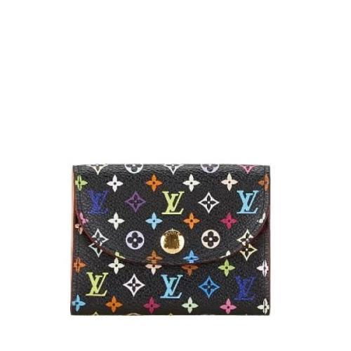 Pre-owned Canvas wallets Louis Vuitton Vintage , Black , Dames