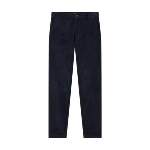 Biologisch Katoen Straight Leg Broek A.p.c. , Blue , Heren