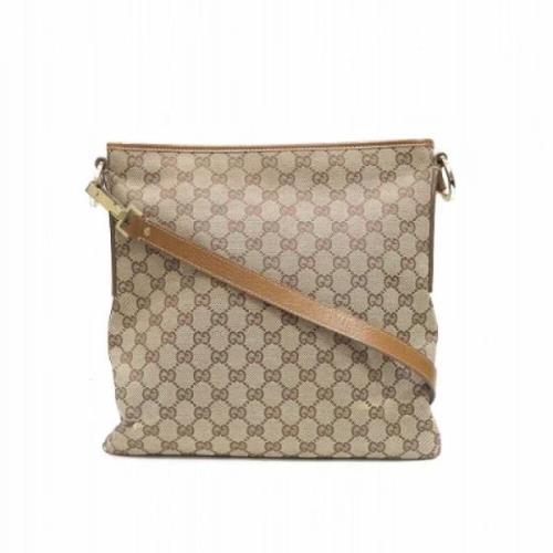 Pre-owned Canvas gucci-bags Gucci Vintage , Brown , Dames