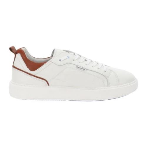 Leren Heren Sneakers Comfort Stijl Nerogiardini , White , Heren