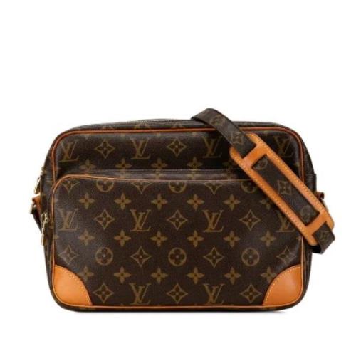 Pre-owned Canvas louis-vuitton-bags Louis Vuitton Vintage , Brown , Da...