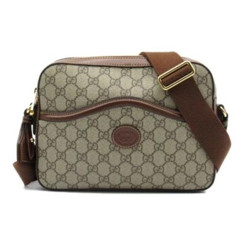 Pre-owned Canvas gucci-bags Gucci Vintage , Brown , Dames