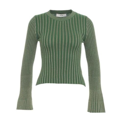 Groene Gebreide Trui Aw24 Handwas Akep , Green , Dames