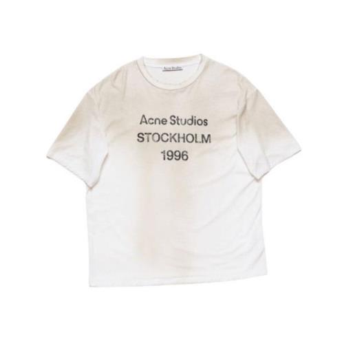 Dusty White T-shirt Acne Studios , White , Heren