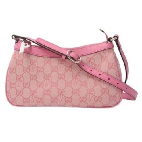 Pre-owned Canvas gucci-bags Gucci Vintage , Pink , Dames