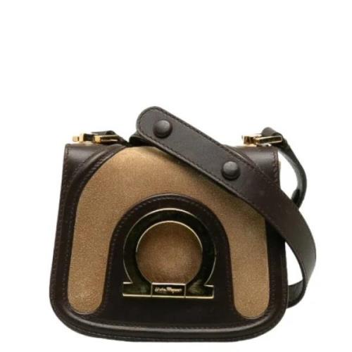 Pre-owned Leather shoulder-bags Salvatore Ferragamo Pre-owned , Brown ...