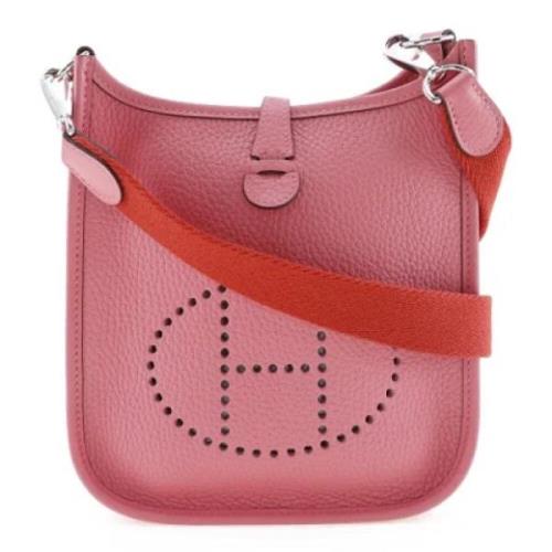 Pre-owned Leather shoulder-bags Hermès Vintage , Pink , Dames