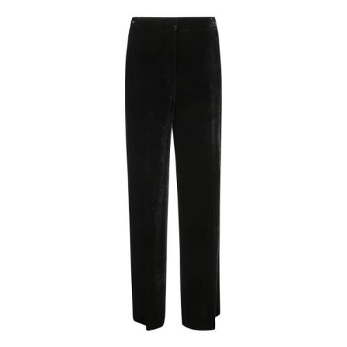 Relaxed fit broek met verborgen sluiting P.a.r.o.s.h. , Black , Dames