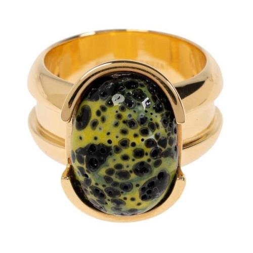 Messing ring Bottega Veneta , Yellow , Dames