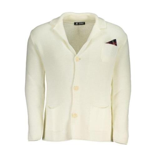 Logo Detail Cardigan Sweater Witte Stof U.s. Polo Assn. , White , Here...