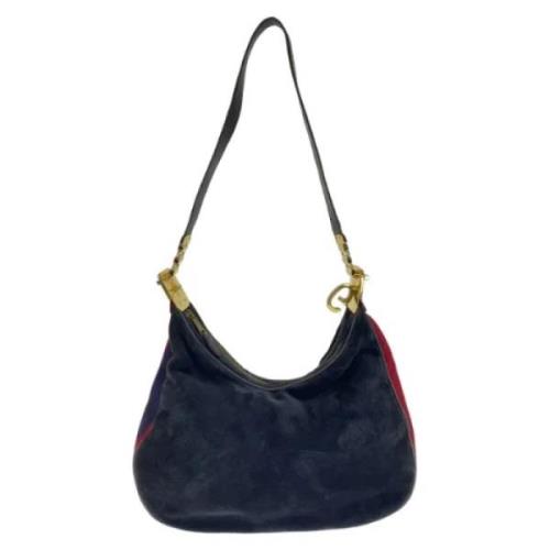 Pre-owned Leather gucci-bags Gucci Vintage , Blue , Dames