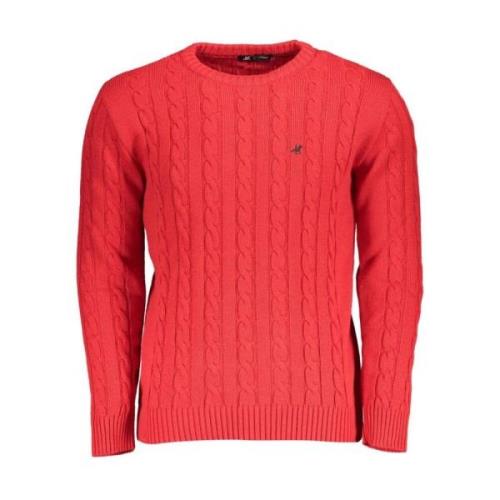 Roze Geborduurde Crew Neck Sweater U.s. Polo Assn. , Pink , Heren