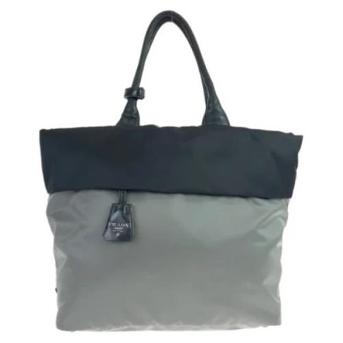 Pre-owned Canvas prada-bags Prada Vintage , Gray , Dames