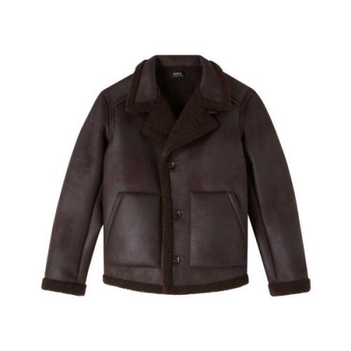 Faux Shearling Blouson Jack A.p.c. , Brown , Heren